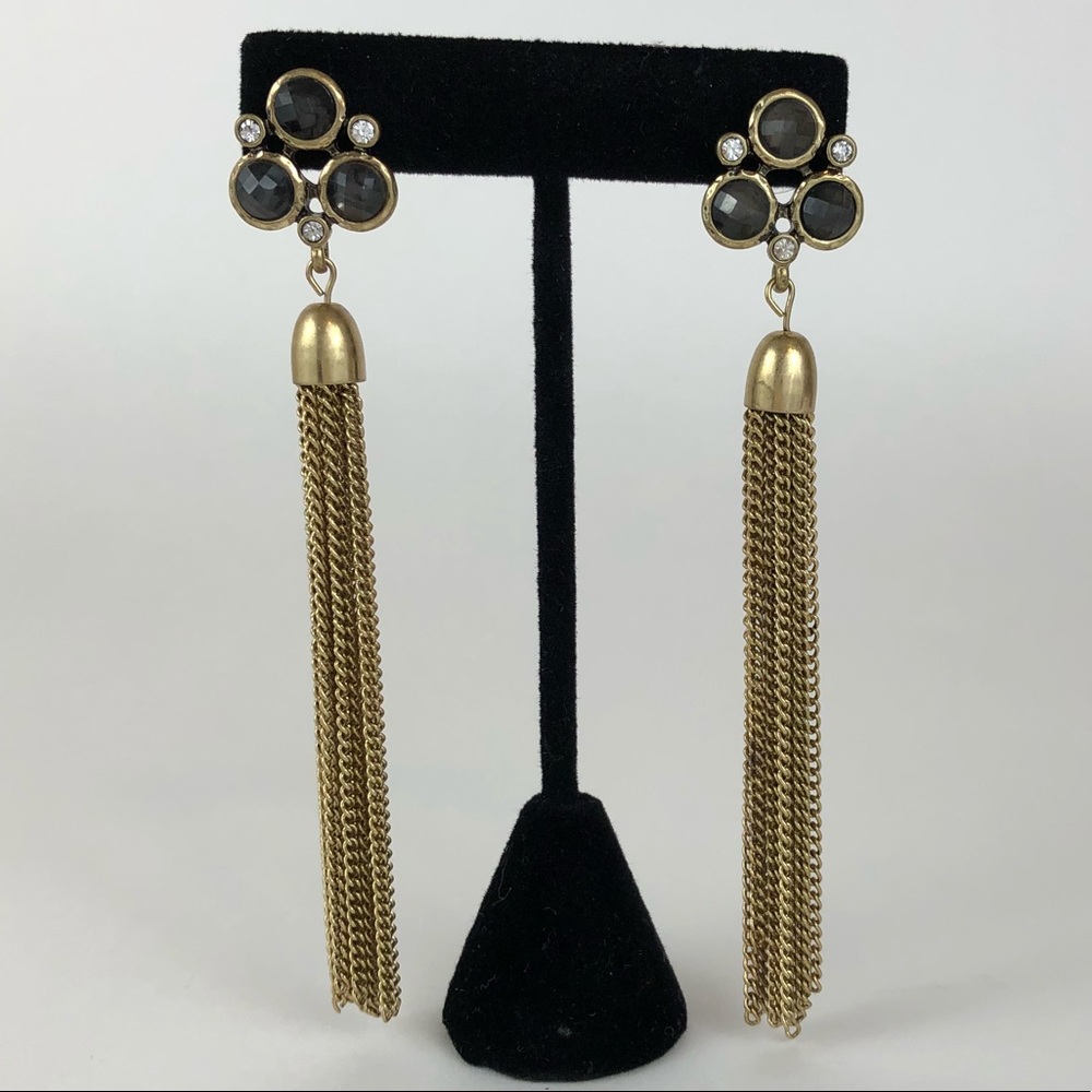 SALE 👀 Bronze Chain Statement Earrings - Picture 6 of 6